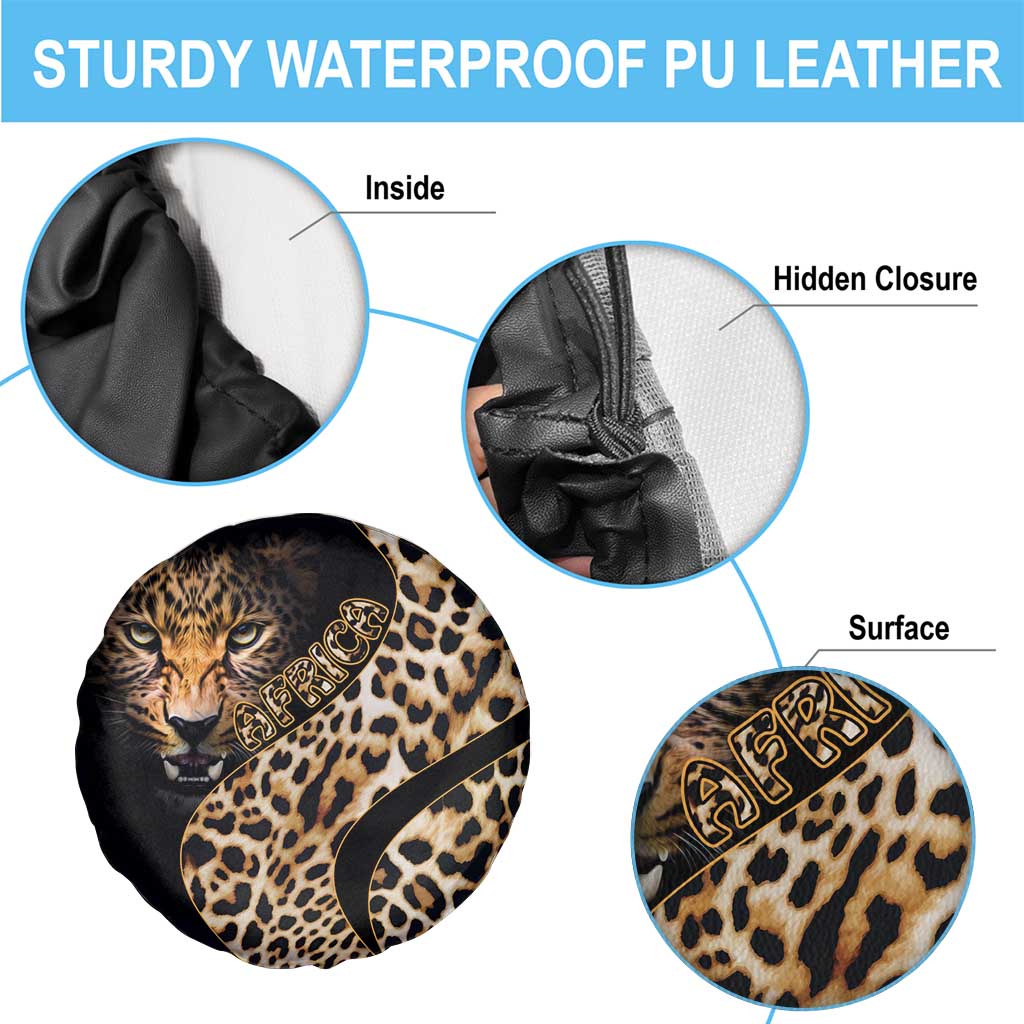Africa Leopard Skin Pattern Spare Tire Cover Version 01 - Wonder Print Shop