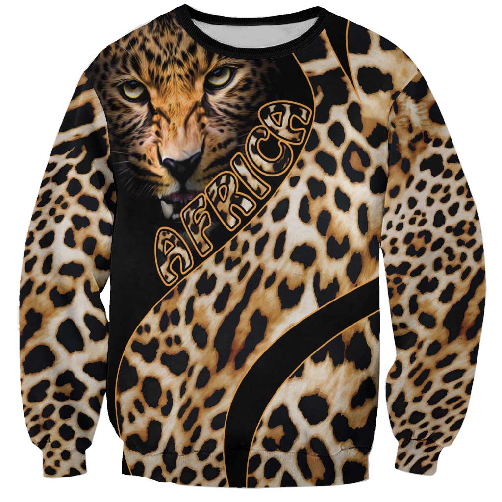 Africa Leopard Skin Pattern Sweatshirt Version 01 - Wonder Print Shop