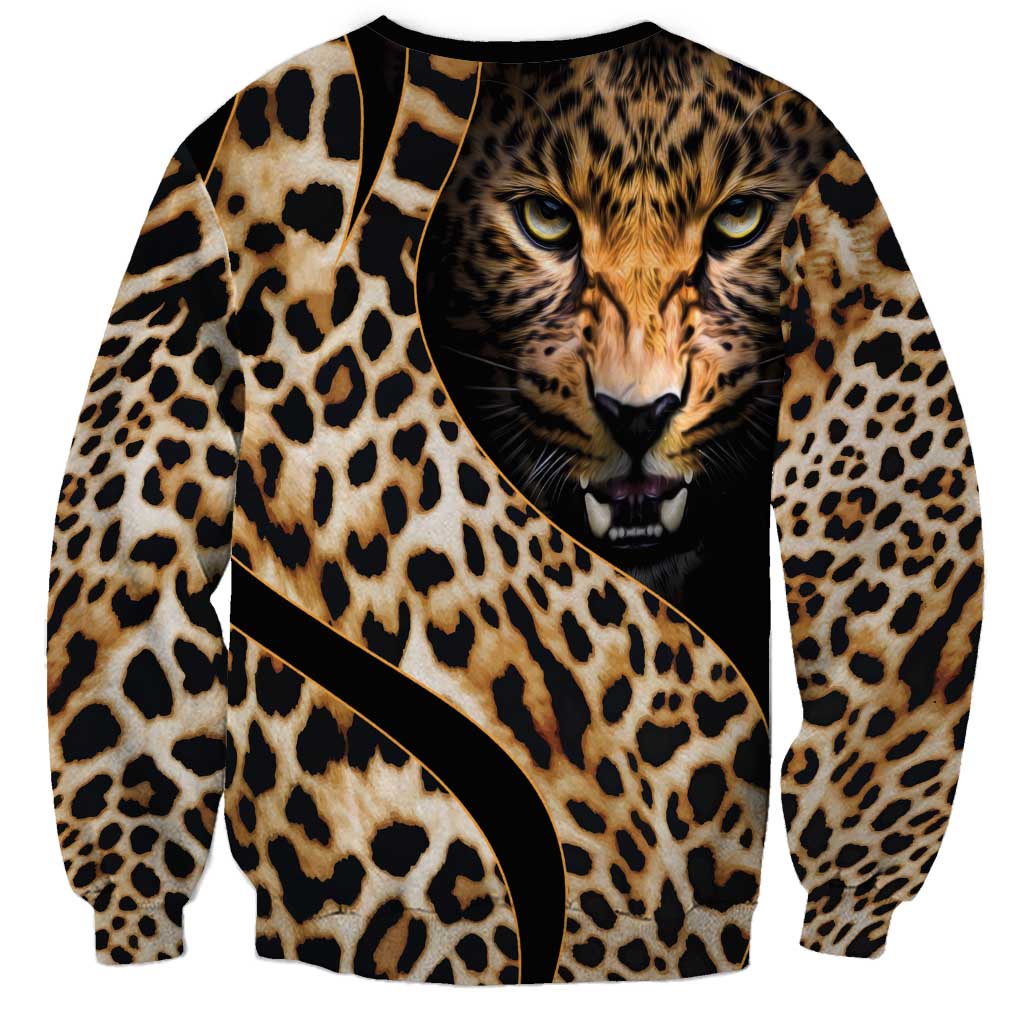 Africa Leopard Skin Pattern Sweatshirt Version 01 - Wonder Print Shop