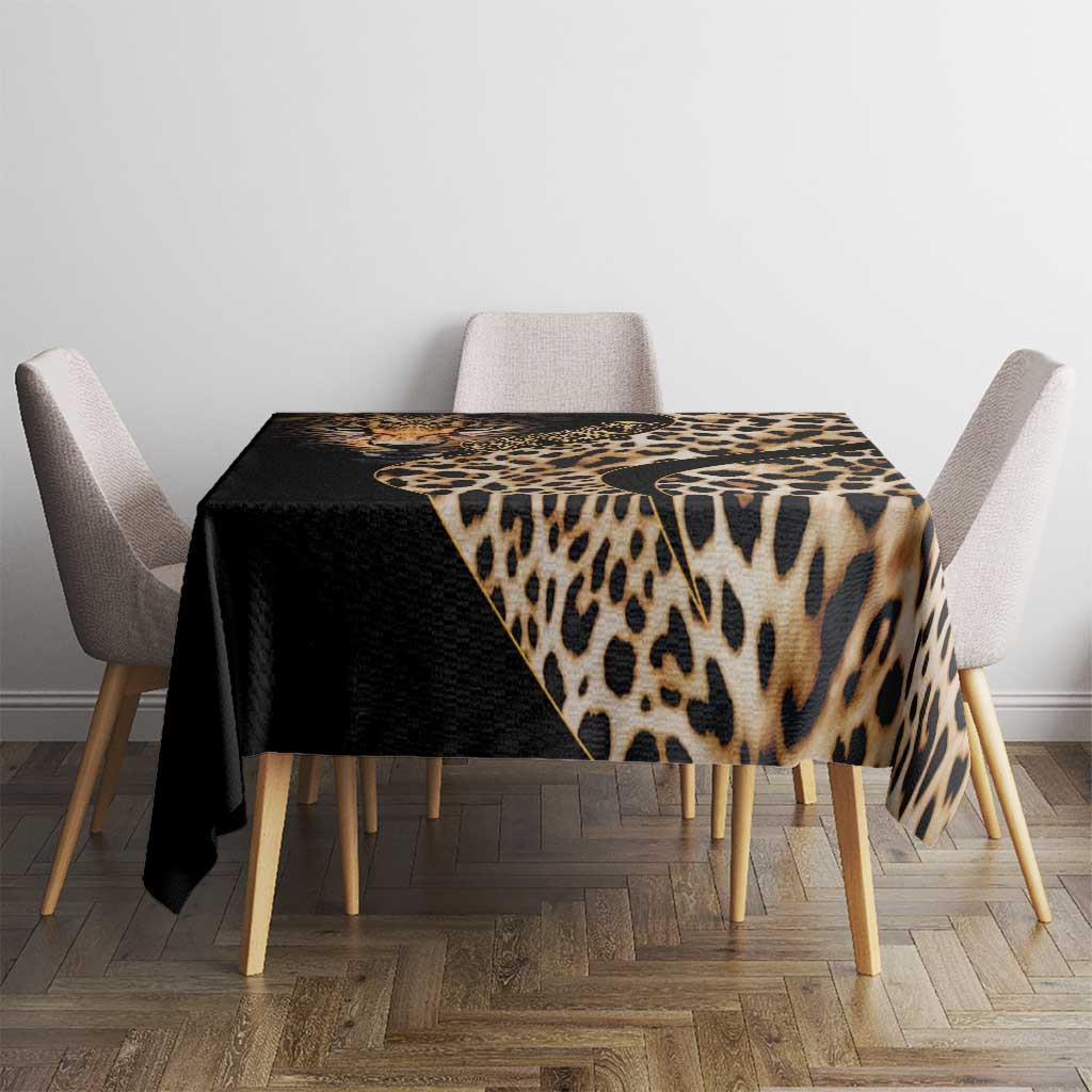 Africa Leopard Skin Pattern Tablecloth Version 01 - Wonder Print Shop