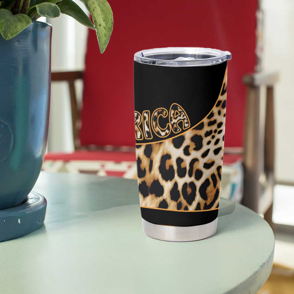 Africa Leopard Skin Pattern Tumbler Cup Version 01 - Wonder Print Shop