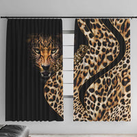 Africa Leopard Skin Pattern Window Curtain Version 01 - Wonder Print Shop