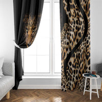 Africa Leopard Skin Pattern Window Curtain Version 01 - Wonder Print Shop