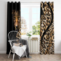Africa Leopard Skin Pattern Window Curtain Version 01 - Wonder Print Shop