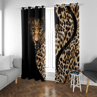 Africa Leopard Skin Pattern Window Curtain Version 01 - Wonder Print Shop