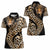 Africa Leopard Skin Pattern Women Polo Shirt Version 01 - Wonder Print Shop