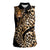 Africa Leopard Skin Pattern Women Sleeveless Polo Shirt Version 01 - Wonder Print Shop