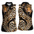 Africa Leopard Skin Pattern Women Sleeveless Polo Shirt Version 01 - Wonder Print Shop