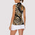 Africa Leopard Skin Pattern Women Sleeveless Polo Shirt Version 01 - Wonder Print Shop