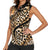 Africa Leopard Skin Pattern Women Sleeveless Polo Shirt Version 01 - Wonder Print Shop