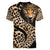Africa Leopard Skin Pattern Women V-Neck T-Shirt Version 01 - Wonder Print Shop