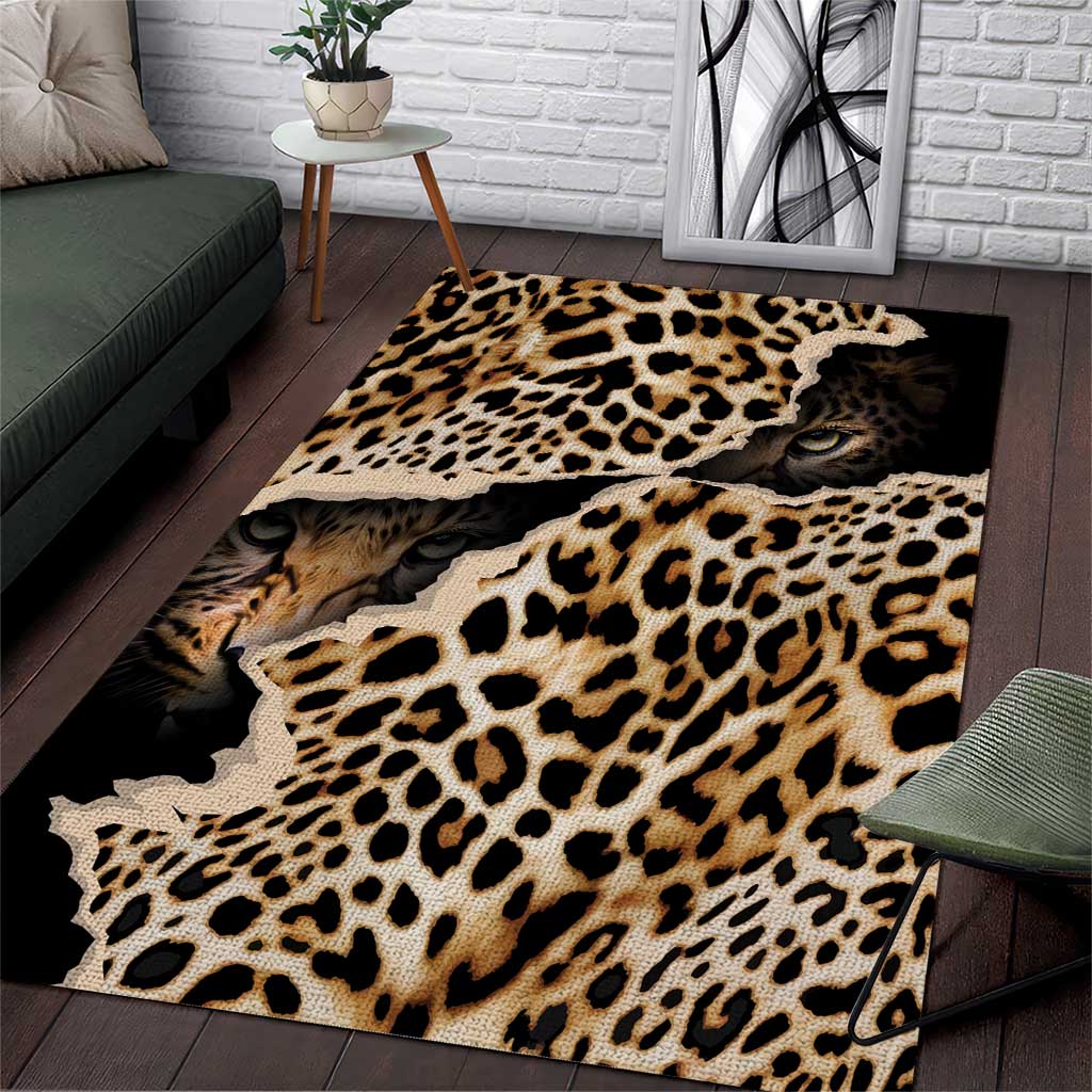 Africa Leopard Skin Pattern Area Rug Version 02 LT9 - Wonder Print Shop