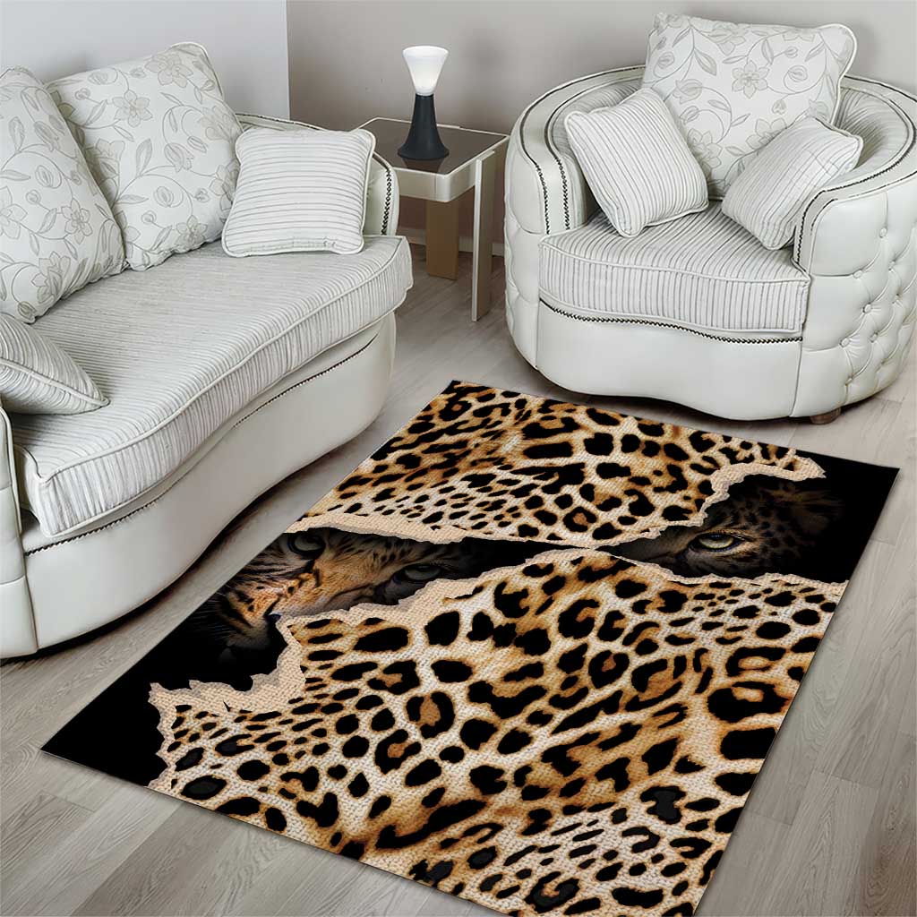 Africa Leopard Skin Pattern Area Rug Version 02 LT9 - Wonder Print Shop