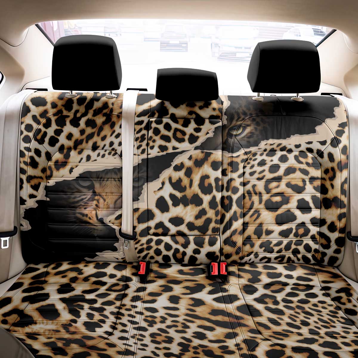 Africa Leopard Skin Pattern Back Car Seat Cover Version 02 LT9 - Wonder Print Shop