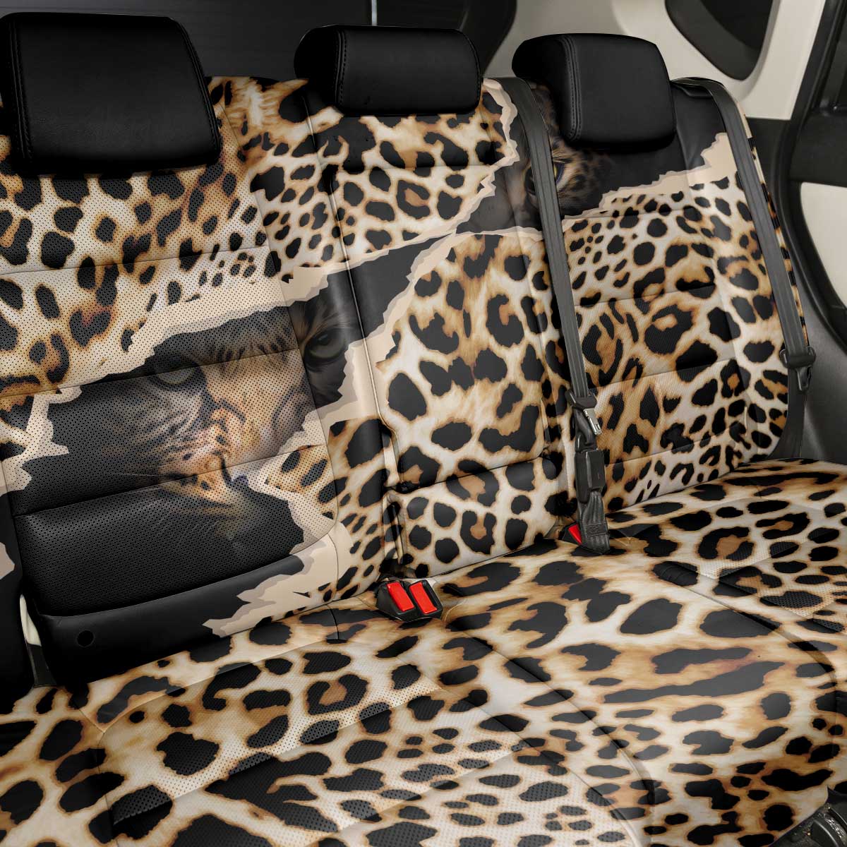 Africa Leopard Skin Pattern Back Car Seat Cover Version 02 LT9 - Wonder Print Shop