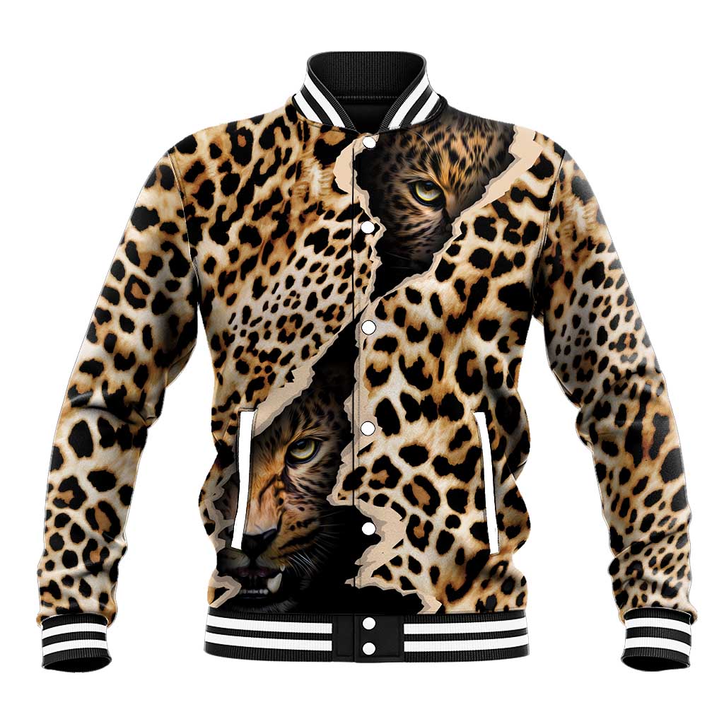Africa Leopard Skin Pattern Baseball Jacket Version 02 LT9 - Wonder Print Shop
