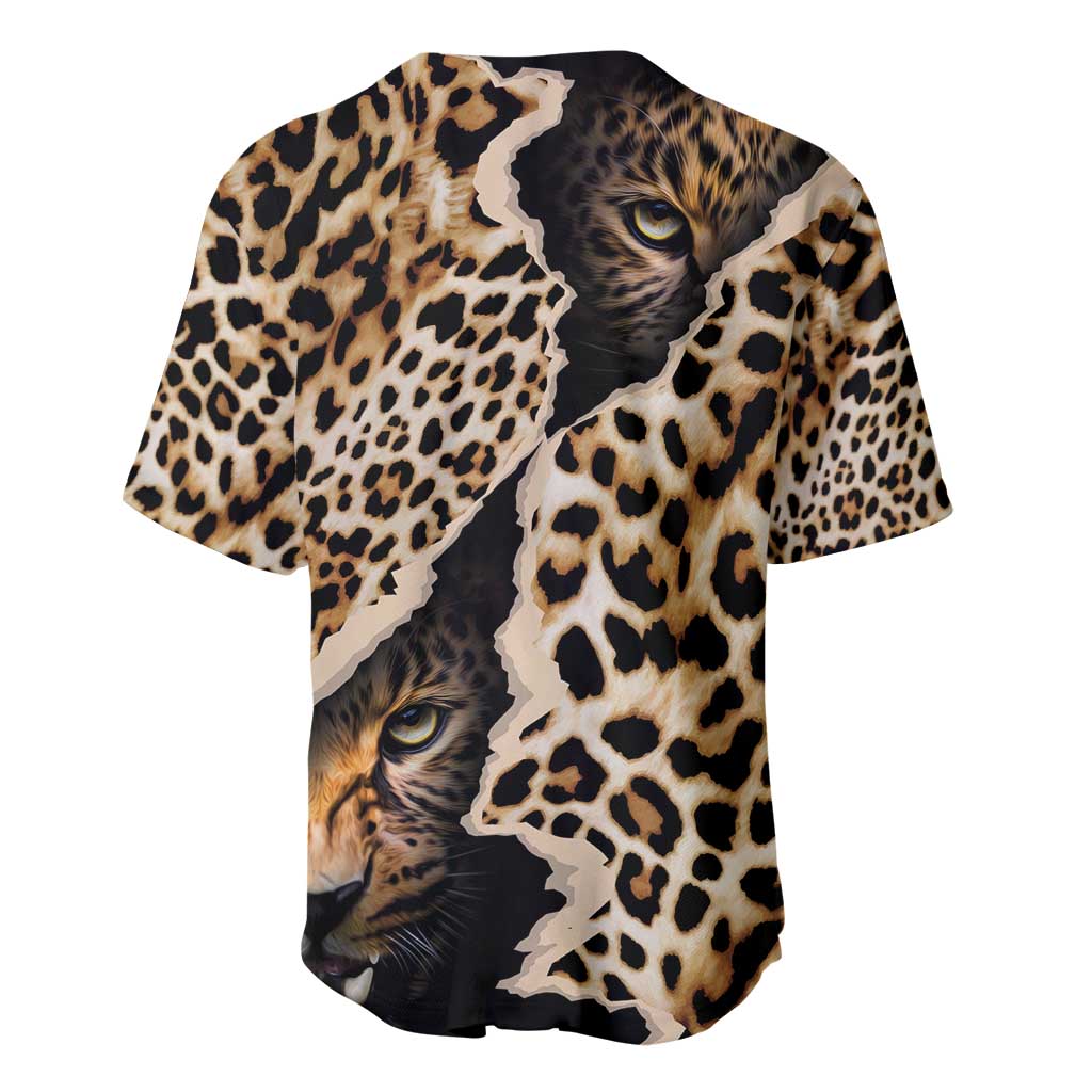 Africa Leopard Skin Pattern Baseball Jersey Version 02 LT9 - Wonder Print Shop