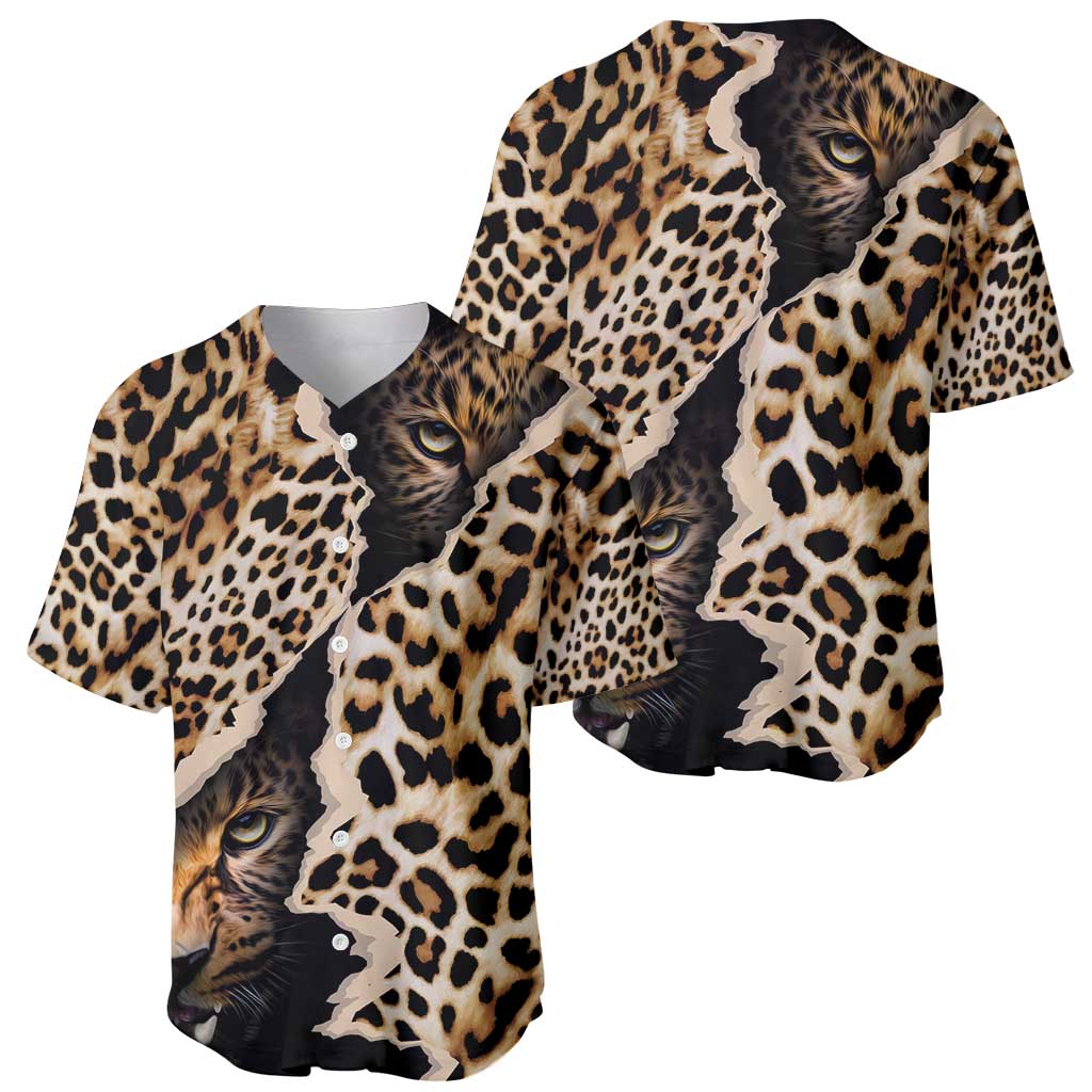 Africa Leopard Skin Pattern Baseball Jersey Version 02 LT9 - Wonder Print Shop