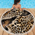 Africa Leopard Skin Pattern Beach Blanket Version 02 LT9 - Wonder Print Shop
