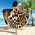 Africa Leopard Skin Pattern Beach Blanket Version 02 LT9 - Wonder Print Shop