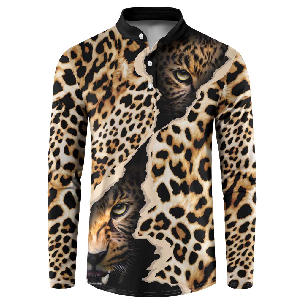 Africa Leopard Skin Pattern Button Sweatshirt Version 02 LT9 - Wonder Print Shop