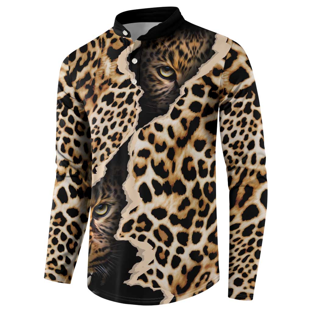 Africa Leopard Skin Pattern Button Sweatshirt Version 02 LT9 - Wonder Print Shop