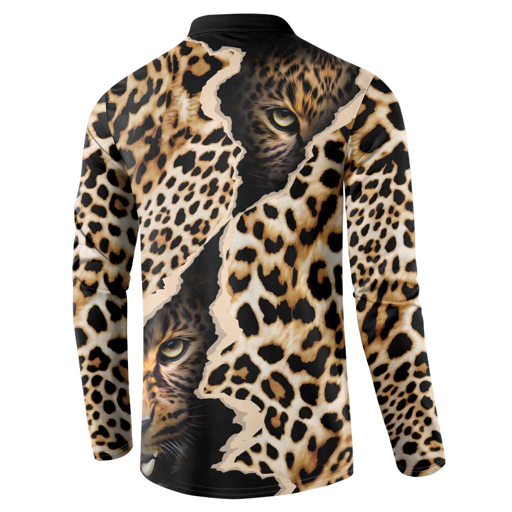 Africa Leopard Skin Pattern Button Sweatshirt Version 02 LT9 - Wonder Print Shop
