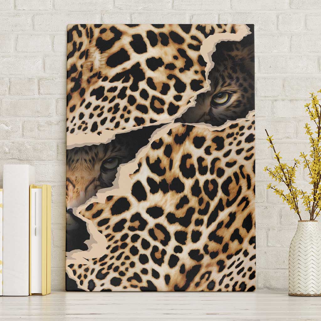 Africa Leopard Skin Pattern Canvas Wall Art Version 02 LT9 - Wonder Print Shop