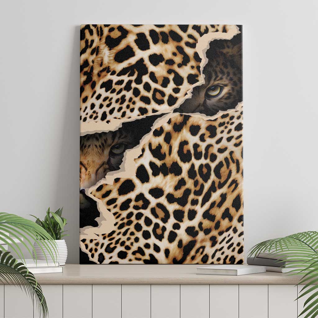 Africa Leopard Skin Pattern Canvas Wall Art Version 02 LT9 - Wonder Print Shop