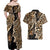 Africa Leopard Skin Pattern Couples Matching Off Shoulder Maxi Dress and Hawaiian Shirt Version 02 LT9 - Wonder Print Shop