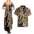 Africa Leopard Skin Pattern Couples Matching Summer Maxi Dress and Hawaiian Shirt Version 02 LT9 - Wonder Print Shop