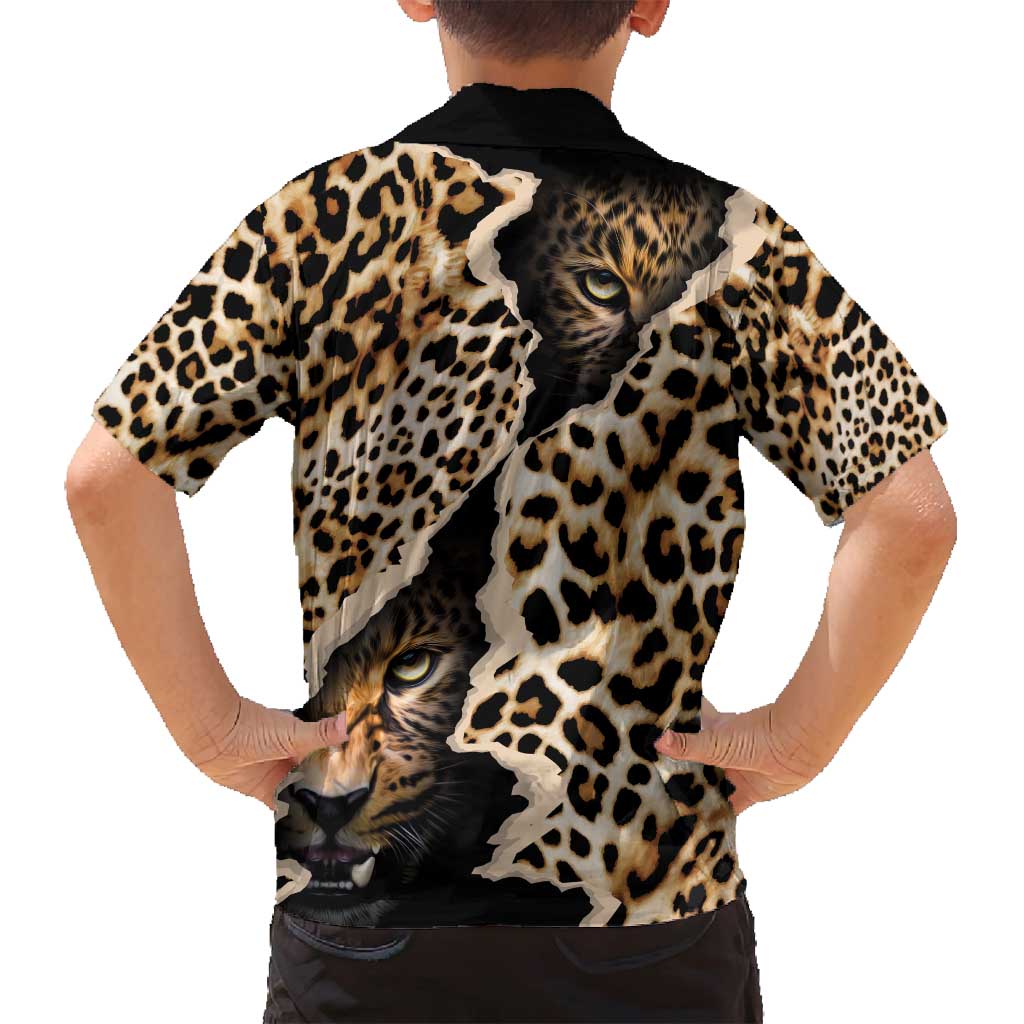 Africa Leopard Skin Pattern Family Matching Long Sleeve Bodycon Dress and Hawaiian Shirt Version 02 LT9 - Wonder Print Shop