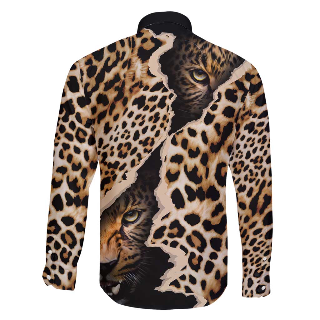 Africa Leopard Skin Pattern Family Matching Long Sleeve Bodycon Dress and Hawaiian Shirt Version 02 LT9 - Wonder Print Shop
