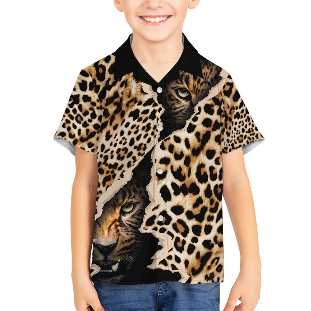 Africa Leopard Skin Pattern Family Matching Long Sleeve Bodycon Dress and Hawaiian Shirt Version 02 LT9 - Wonder Print Shop