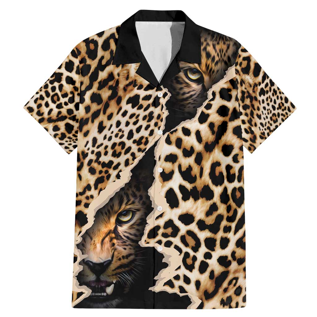 Africa Leopard Skin Pattern Family Matching Mermaid Dress and Hawaiian Shirt Version 02 LT9 - Wonder Print Shop
