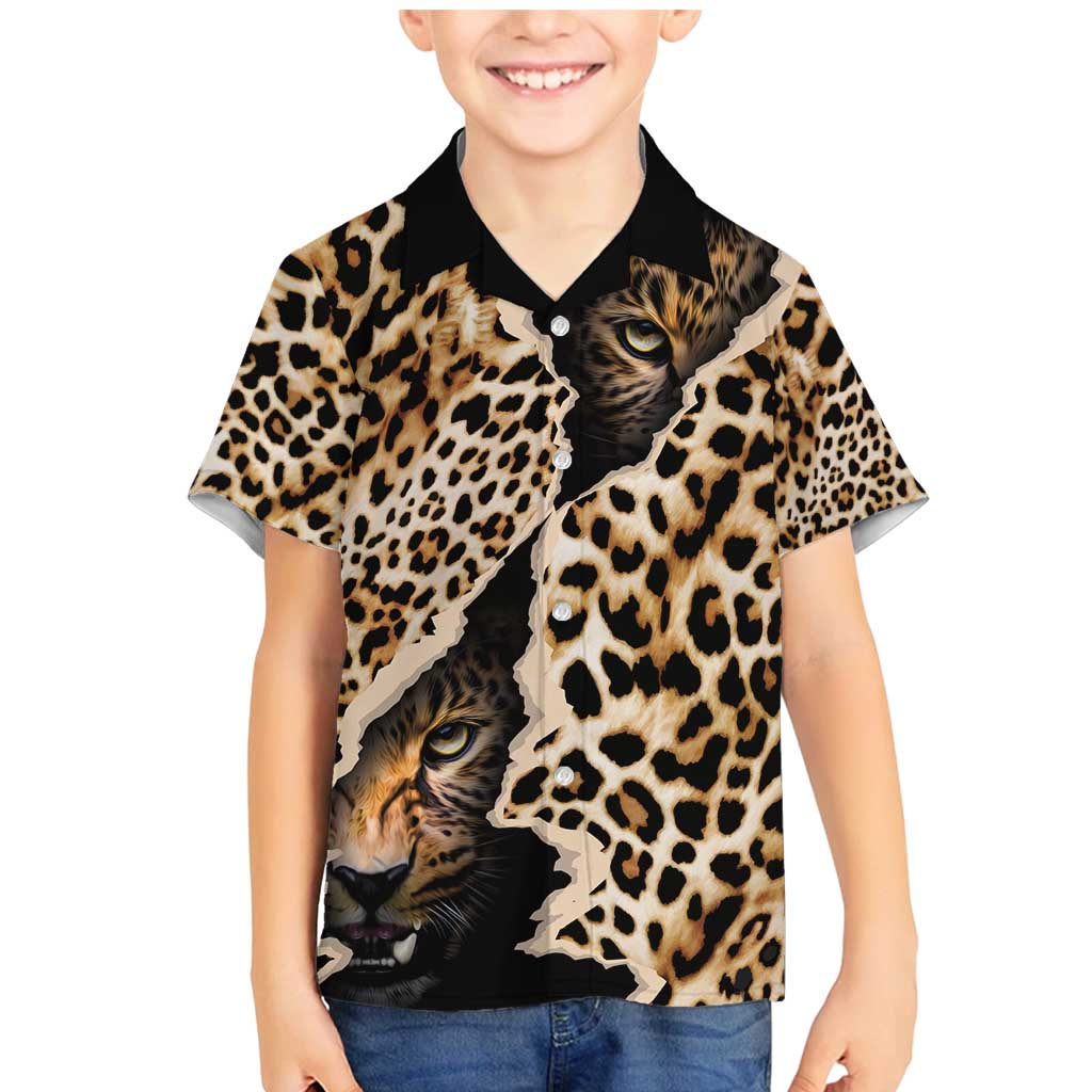 Africa Leopard Skin Pattern Family Matching Mermaid Dress and Hawaiian Shirt Version 02 LT9 - Wonder Print Shop