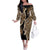 Africa Leopard Skin Pattern Family Matching Off The Shoulder Long Sleeve Dress and Hawaiian Shirt Version 02 - Wonder Print Shop