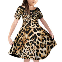 Africa Leopard Skin Pattern Family Matching Off Shoulder Short Dress and Hawaiian Shirt Version 02 LT9 - Wonder Print Shop