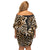 Africa Leopard Skin Pattern Family Matching Off Shoulder Short Dress and Hawaiian Shirt Version 02 LT9 - Wonder Print Shop