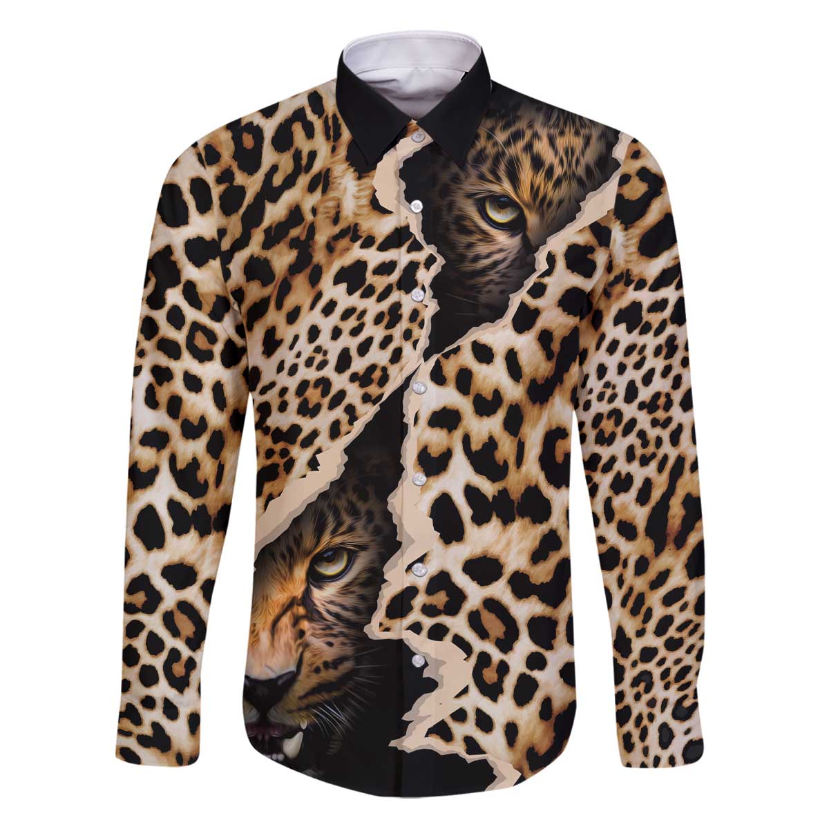 Africa Leopard Skin Pattern Family Matching Puletasi and Hawaiian Shirt Version 02 - Wonder Print Shop