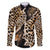 Africa Leopard Skin Pattern Family Matching Short Sleeve Bodycon Dress and Hawaiian Shirt Version 02 - Wonder Print Shop