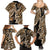 Africa Leopard Skin Pattern Family Matching Summer Maxi Dress and Hawaiian Shirt Version 02 - Wonder Print Shop