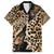 Africa Leopard Skin Pattern Family Matching Tank Maxi Dress and Hawaiian Shirt Version 02 - Wonder Print Shop