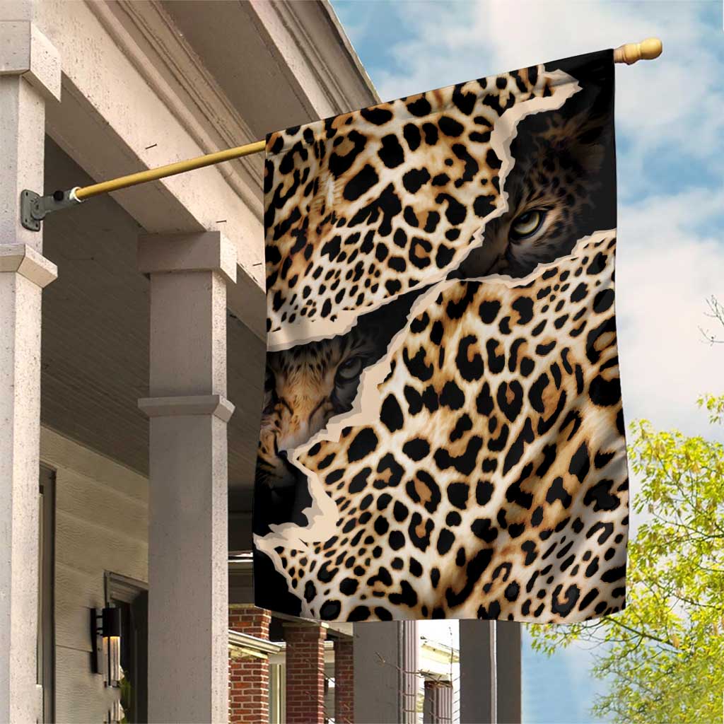 Africa Leopard Skin Pattern Garden Flag Version 02 - Wonder Print Shop