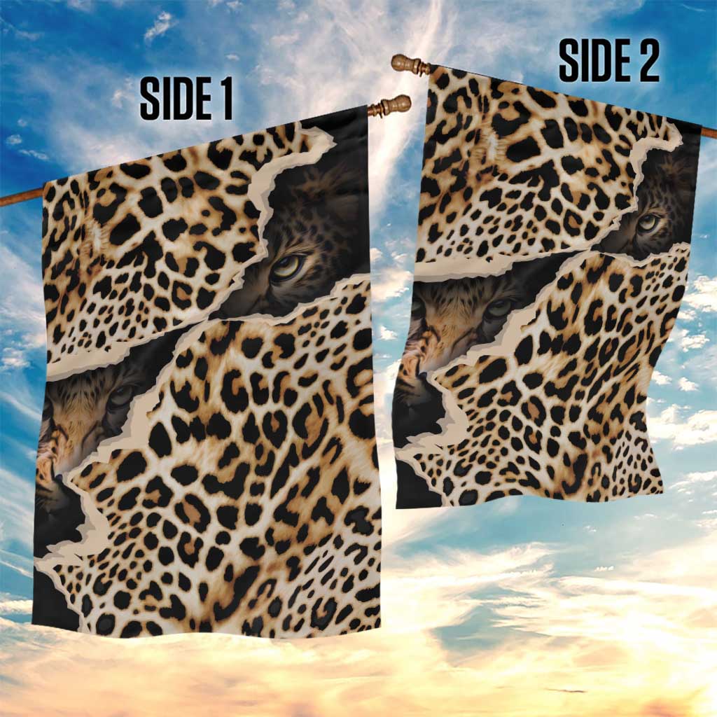 Africa Leopard Skin Pattern Garden Flag Version 02 - Wonder Print Shop