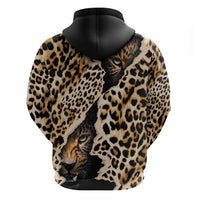 Africa Leopard Skin Pattern Hoodie Version 02 - Wonder Print Shop