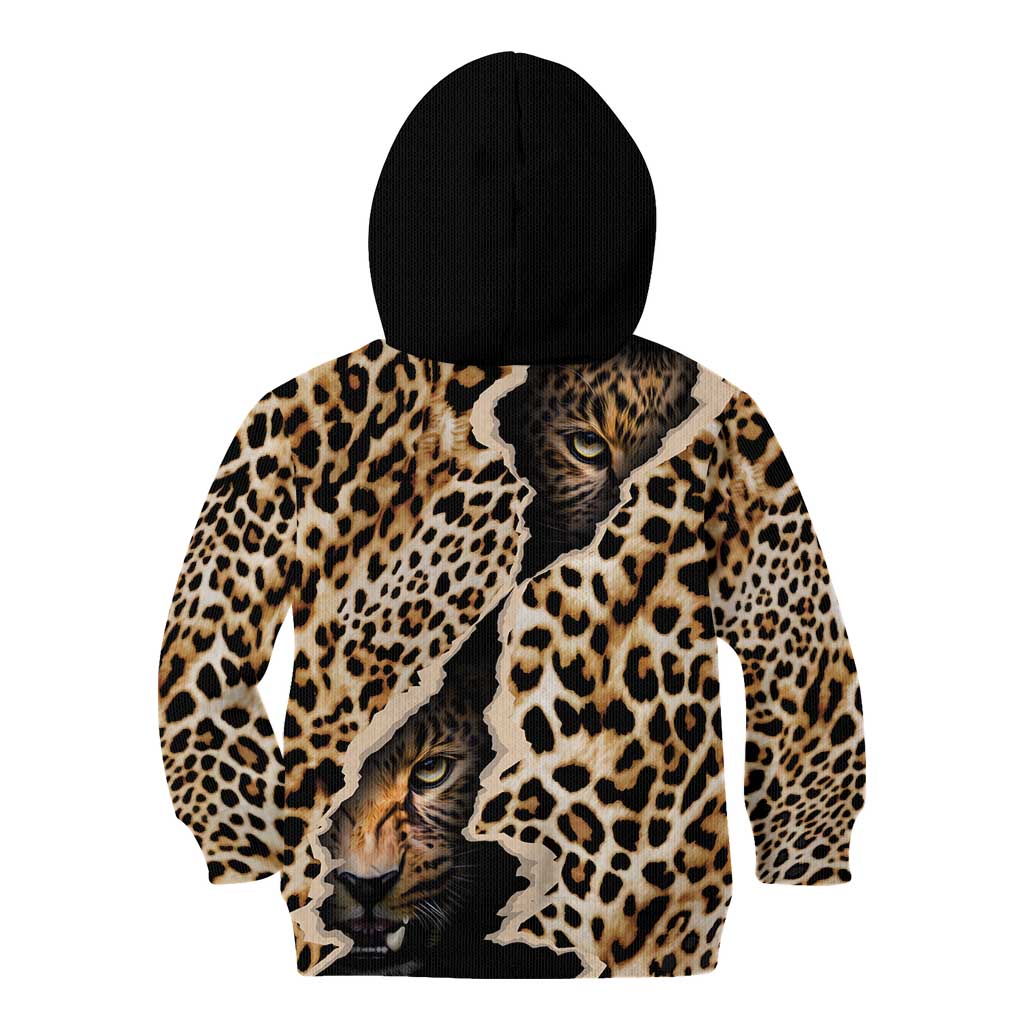 Africa Leopard Skin Pattern Kid Hoodie Version 02 - Wonder Print Shop