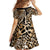 Africa Leopard Skin Pattern Kid Short Sleeve Dress Version 02 - Wonder Print Shop