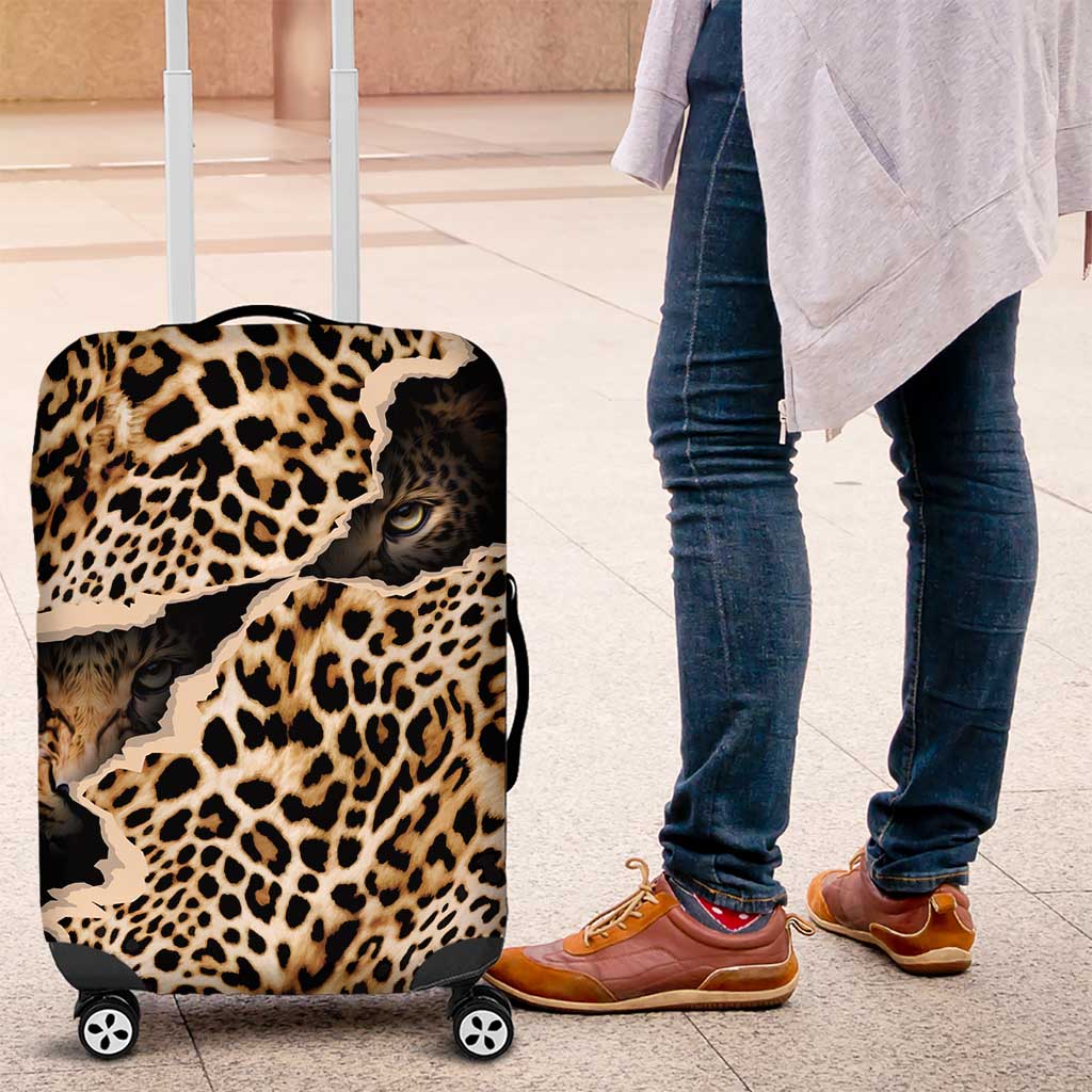 Africa Leopard Skin Pattern Luggage Cover Version 02 - Wonder Print Shop