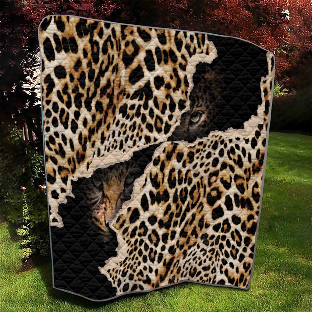 Africa Leopard Skin Pattern Quilt Version 02 - Wonder Print Shop
